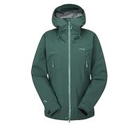Rab Kangri GTX - Chaqueta impermeable y transpirable GORE-TEX para mujer, para senderismo, escalada y montañismo, Pizarra Verde, 38