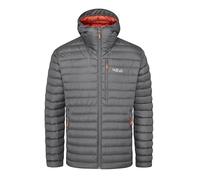 Rab Microlight Alpine 700-Fill - Chaqueta acolchada con capucha para hombre, para senderismo y esquí, grafeno, talla S