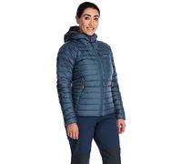 Rab Microlight Alpine - Chaqueta acolchada con capucha para mujer de 700 rellenos, para senderismo y esquí, color azul Orión, talla S