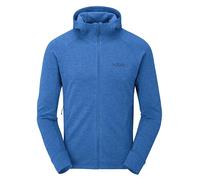 Rab Nexus - Sudadera con capucha para hombre, chaqueta de forro polar ligera con cremallera completa para senderismo y escalada, Azul maya, X-Large