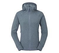 Rab Nexus - Sudadera con capucha para mujer, chaqueta de forro polar ligera con cremallera completa para senderismo, senderismo y escalada, Orion Azul, XL