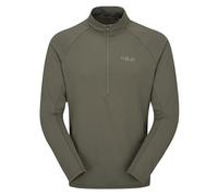 Rab Sonic LS Zip Camiseta de manga larga ligera transpirable para hombre para trail running y trekking, Luz De Color Caqui, XXL