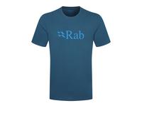 Rab Stance Logo camiseta de algodón orgánico para hombre | EU XL in Tempest Blue