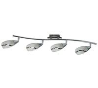 raba Lux 6166 Elegance, Spot, cromo, vidrio metal, plata, 4 luces, E14