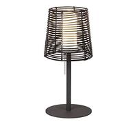 raba Lux 8649 a + + to E, Exterior Lámpara de mesa Knoxville, metal, E27, Negro/Marrón, 25 x 25 x 51 cm