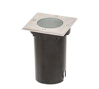 raba Lux 8714 a + + to E, Exterior empotrable suelo lámpara Tacoma, metal, GU10, acero inoxidable/negro, 11 x 11 x 15 cm