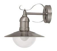 raba Lux, Oslo - Lámpara de pared, metal, 60 Watts, E27, 28 x 24 x 28 cm, metal plástico, acero inoxidable, E27, 60 wattsW