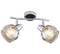 Rabalux Tamara lámpara de techo 2x40 W cromo-ahumado 5347