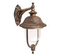 rabalux 8696 to E, lámpara de pared exterior ABW. New York, metal, E27, oro antiguo, 25, 7 x 24,8 x 49,2 cm