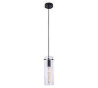 Rabalux Acantha lámpara colgante 1x60 W negro-transparente 5258