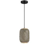 Rabalux Adalla lámpara colgante 1x40 W negro-ratán 72091