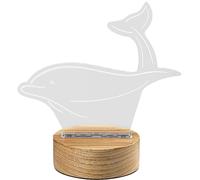 Rabalux Akali lámpara de sobremesa 1x2 W transparente-madera 76002