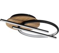 Rabalux Arash lámpara de techo 3x40 W blanco-negro-madera 71404