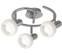 Rabalux Aurel lámpara de techo 3x40 W blanco-cromo-satinado 6343