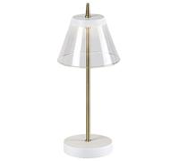 Rabalux Aviana lámpara de sobremesa 1x6 W blanco-transparente-latón 5030