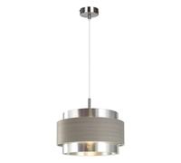 Rabalux Basil lámpara colgante 1x40 W cromo-gris/gris ceniza 5383