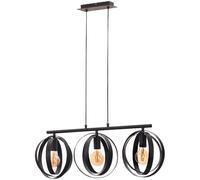 Rabalux Cortado lámpara colgante 3x40 W negro 5361