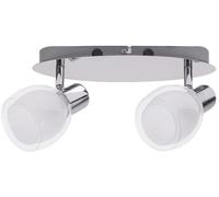 Rabalux Dave lámpara de techo 2x40 W blanco-cromo 6836