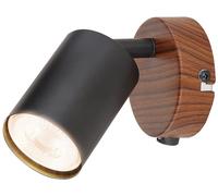 Rabalux Edmund lámpara de pared 1x25 W negro-madera 5295