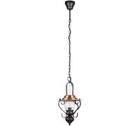 Rabalux Enna lámpara colgante 1x40 W negro-transparente-marrón 7869