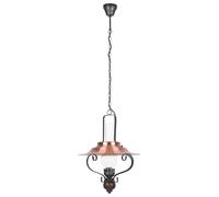 Rabalux Enna lámpara colgante 1x60 W negro-cobre 7870