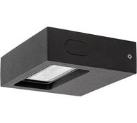 Rabalux Ganges lámpara de pared para exteriores 1x7 W negro-transparente 7052