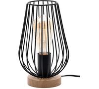 Rabalux Gremio lámpara de sobremesa 1x40 W negro-madera 6915