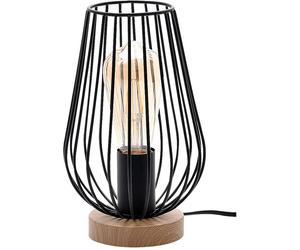 Rabalux Gremio lámpara de sobremesa 1x40 W negro-madera 6915