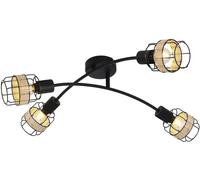 Rabalux Indiana lámpara de techo 4x25 W negro 5282