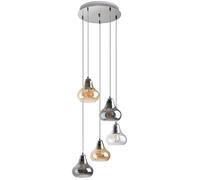 Rabalux Jezabel lámpara colgante 5x60 W cromo 7978