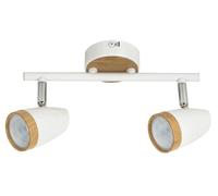 Rabalux Karen lámpara de techo 2x4 W blanco-madera 5565