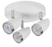 Rabalux Karen lámpara de techo 3x4 W blanco-cromo 6668