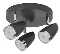 Rabalux Karen lámpara de techo 3x4 W negro-cromo 6514