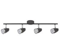 Rabalux Karen lámpara de techo 4x4 W negro-cromo 6515