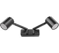 Rabalux Karter lámpara de pared 2x5 W negro 73028
