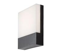 rabalux Lámpara de Exterior, Aplique de Pared, LED 10W, 4000 K, 570 lm, IP44, Color Negro, Gimone