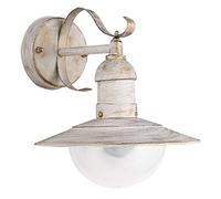 RABALUX Lámpara de pared Oslo 8681, metal, 60 W, E27, color blanco antiguo, 28 x 24 x 28 cm