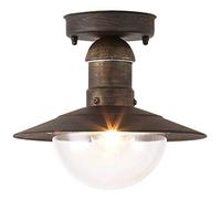 rabalux Lámpara de Techo Exterior Oslo E27, Dorado Envejecido, 24 x 24 x 21,5 cm