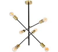 Rabalux Lanny lámpara de techo 6x15 W negro 2104