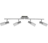 Rabalux Logan lámpara de techo 4x40 W blanco-cromo 6099