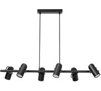 Rabalux Maximilian lámpara colgante 6x25 W negro 73045