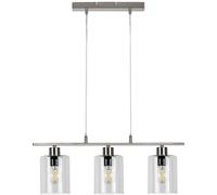 Rabalux Miroslaw lámpara colgante 3x40 W cromo-transparente 3580