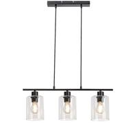 Rabalux Miroslaw lámpara colgante 3x40 W negro-transparente 5078