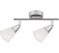 Rabalux Nicolette lámpara de techo 2x40 W blanco-cromo 6768