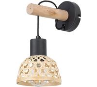 Rabalux Rattan lámpara de pared 1x15 W negro-madera 71025
