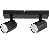 Rabalux Rogelio lámpara de techo 2x5 W negro 73024