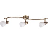 Rabalux Soma lámpara de techo 3x40 W blanco-marrón 6308