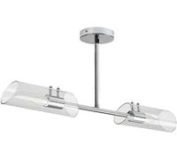 Rabalux Teodoro lámpara de techo 2x12 W cromo-transparente 75030