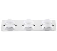 Rabalux Tony lámpara de pared 3x5 W blanco-vidrio opalino 5491