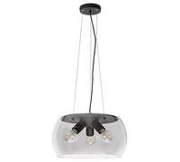Rabalux Ursula lámpara colgante 3x40 W negro-humado 3190